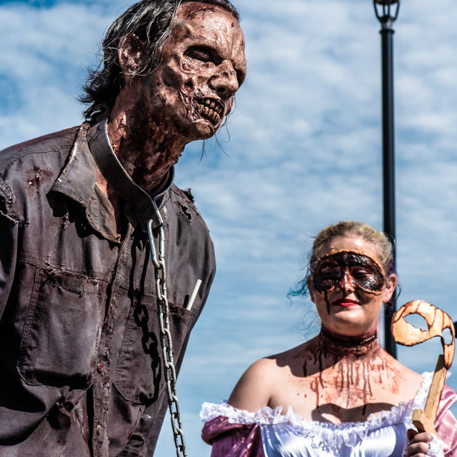 "ZOMBIE AT THE ASBURY PARK NJ ZOMBIE WALK" by JOHN MOUNT - $25.14 "ZOMBIE AT THE ASBURY PARK NJ ZOMBIE WALK" stock image