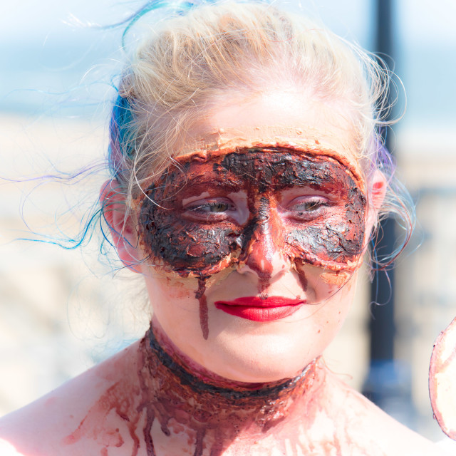 "ZOMBIE AT THE ASBURY PARK NJ ZOMBIE WALK" by JOHN MOUNT - $25.14 "ZOMBIE AT THE ASBURY PARK NJ ZOMBIE WALK" stock image