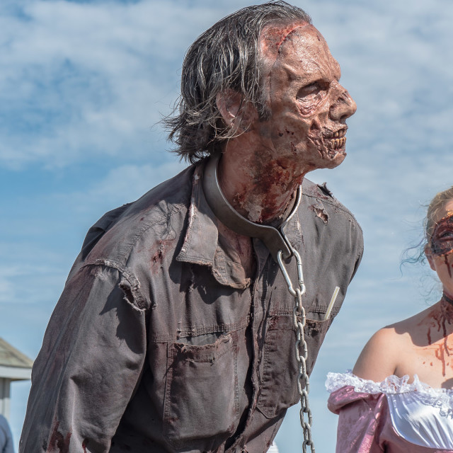 "ZOMBIE AT THE ASBURY PARK NJ ZOMBIE WALK" by JOHN MOUNT - $25.14 "ZOMBIE AT THE ASBURY PARK NJ ZOMBIE WALK" stock image