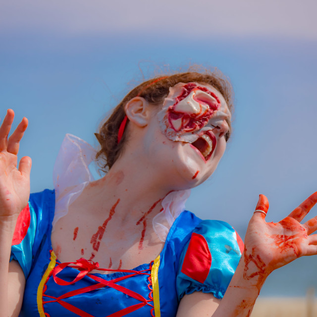 "DISNEY PRINCESS ZOMBIE" by JOHN MOUNT - $25.14 "DISNEY PRINCESS ZOMBIE" stock image