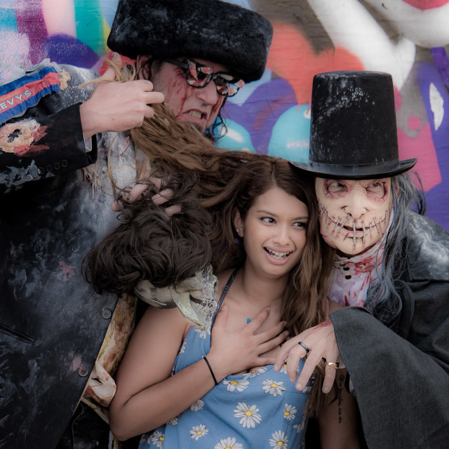 "ZOMBIES ATTACK!" by JOHN MOUNT - $25.14 "ZOMBIES ATTACK!" stock image