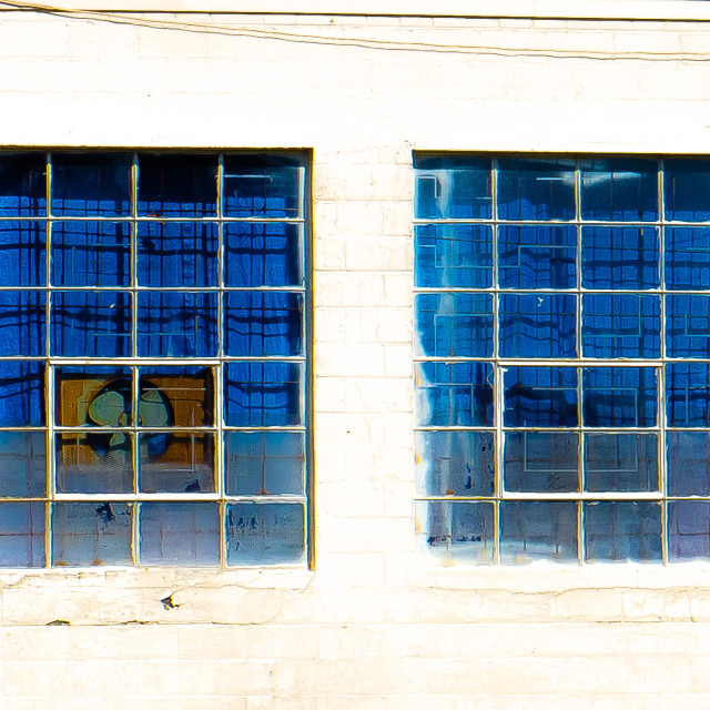 "White Industrial Building" by JOHN MOUNT - $24.67 "White Industrial Building" stock image