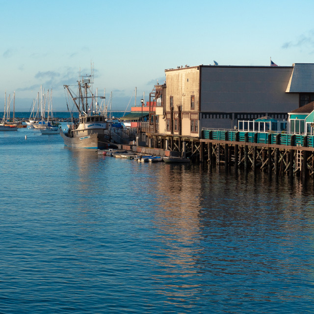 "Monterey Wharf" by JOHN MOUNT - $25.14 "Monterey Wharf" stock image