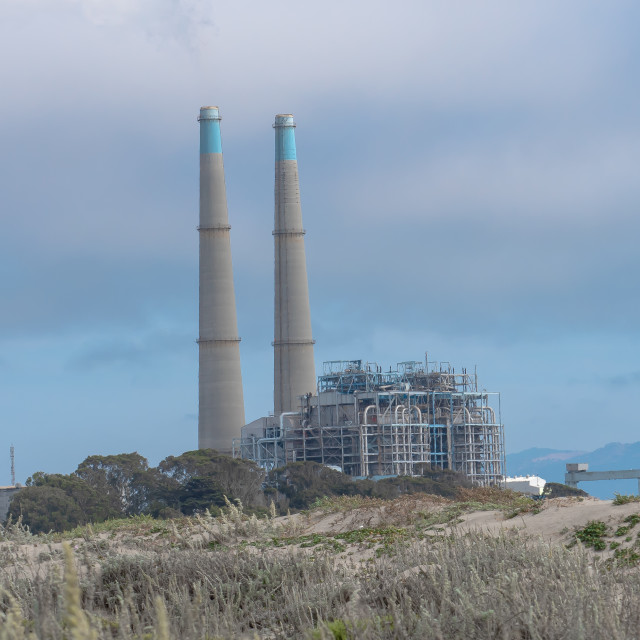 "Duke Energy plant at Moss Landing, California" by JOHN MOUNT - $25.14 "Duke Energy plant at Moss Landing, California" stock image