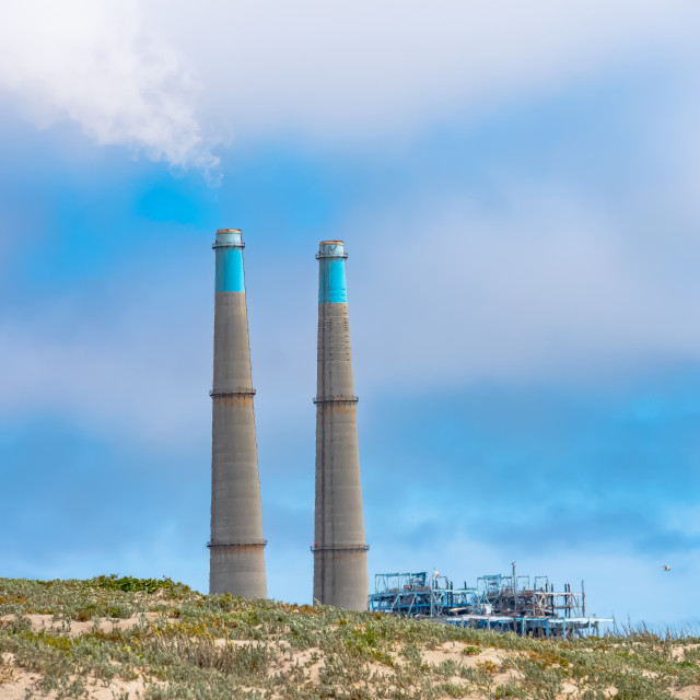 "Duke Energy plant at Moss Landing, California" by JOHN MOUNT - $25.14 "Duke Energy plant at Moss Landing, California" stock image