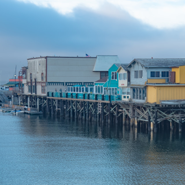 "Monterey Wharf" by JOHN MOUNT - $25.14 "Monterey Wharf" stock image