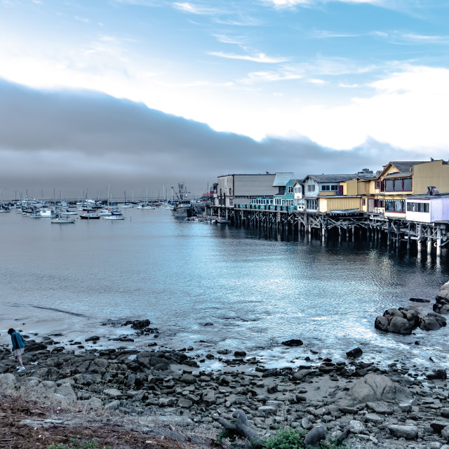 "Monterey Wharf" by JOHN MOUNT - $25.14 "Monterey Wharf" stock image
