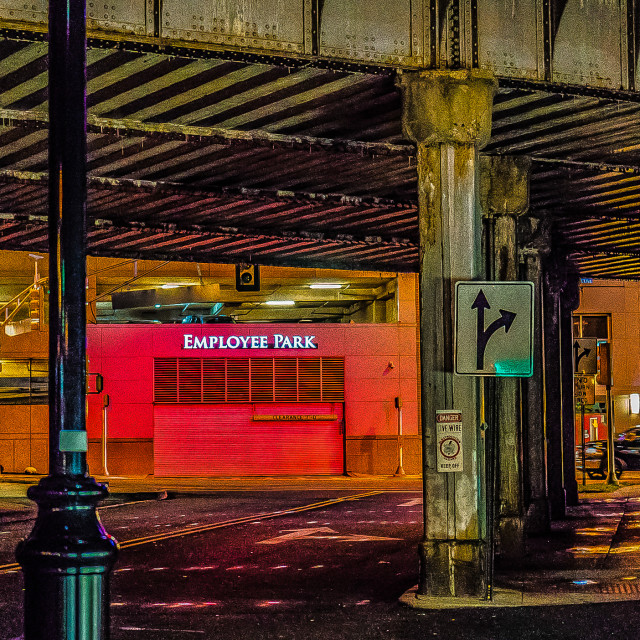 "Night in the City" by JOHN MOUNT - $24.67 "Night in the City" stock image