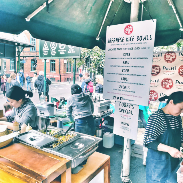 "Japanese fast food stall" stock image