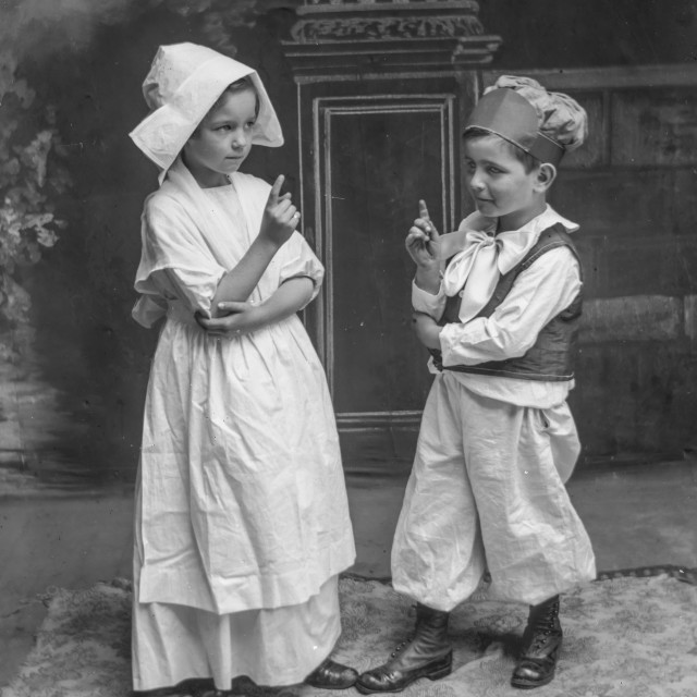 "Antique Portrait - Children in a play" by JOHN MOUNT - $25.10 "Antique Portrait - Children in a play" stock image