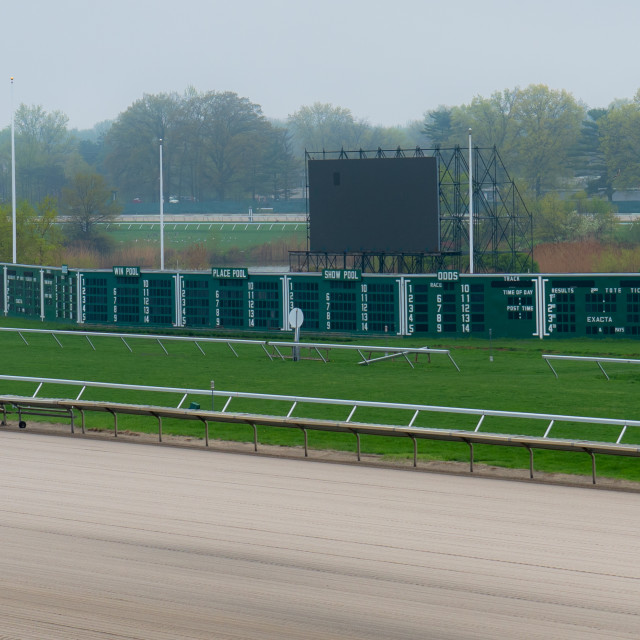 "Horse Track off season" by JOHN MOUNT - $25.14 "Horse Track off season" stock image