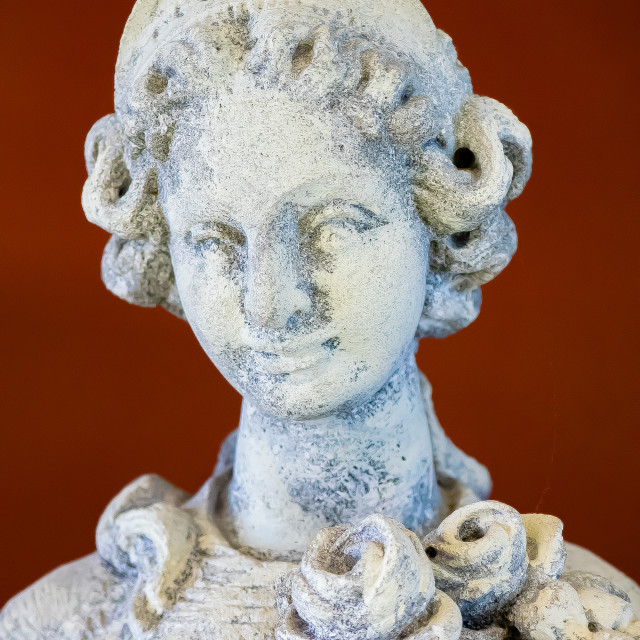 "Statue of Female with roses" by JOHN MOUNT - $25.14 "Statue of Female with roses" stock image