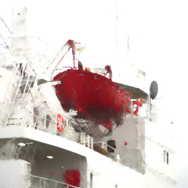 "Lifeboat" by Barry Whyte - £15.00 "Lifeboat" stock image