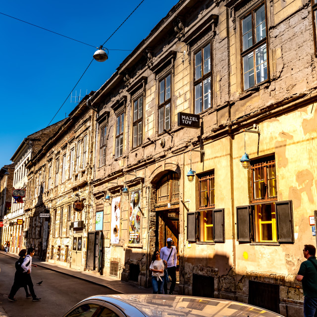 "Street Scene in Budapest, Hungary" stock image