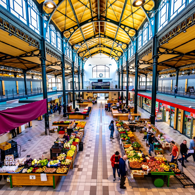 "Klauzal Market in Budapest, Hungary" stock image