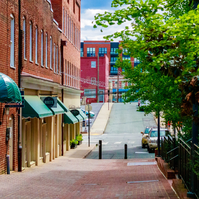 "Charlottesville downtown mall" stock image