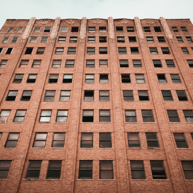 "An abandoned Art Deco building in Galveston, Texas" stock image