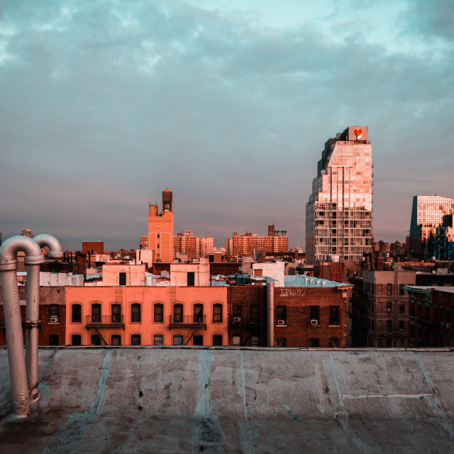 "New York Rooftop View" by Philip Mowbray - $12.65 "New York Rooftop View" stock image