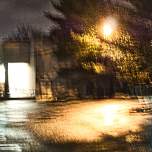 "Night In The City" by JOHN MOUNT - $24.67 "Night In The City" stock image