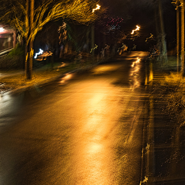 "Night In The City" by JOHN MOUNT - $24.67 "Night In The City" stock image