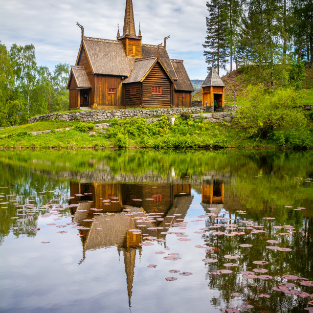 "Garmo stavkirke - Maihaugen" stock image