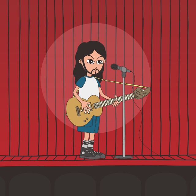 live band boy cartoon character - License, download or print for £12.40 ...