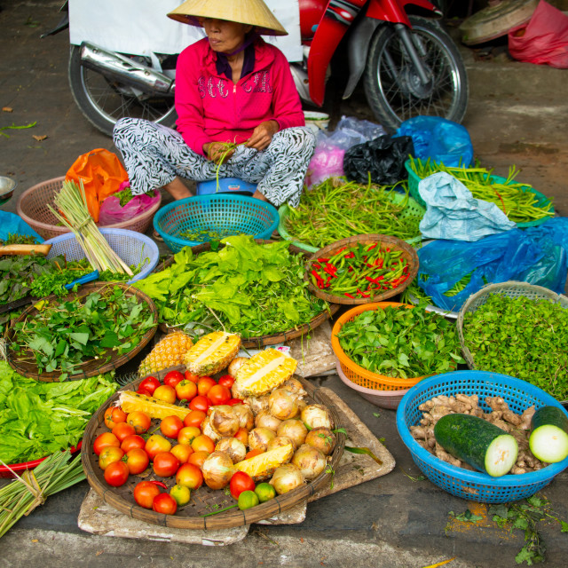"Vietnamese Market" by frederik enneman - £20.00 "Vietnamese Market" stock image