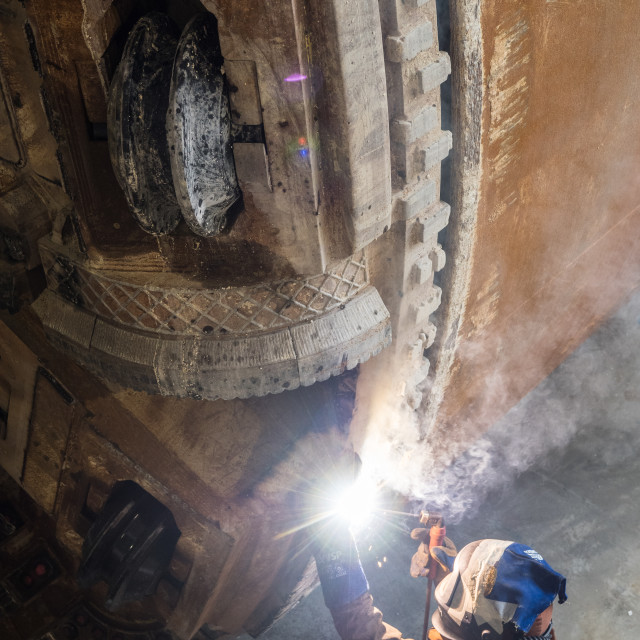 "TBM Welder" stock image