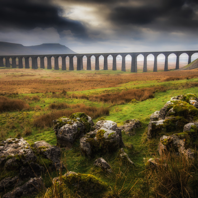 "Ribblehead Viaduct" by Andrew Gray Photography - £20.00 "Ribblehead Viaduct" stock image
