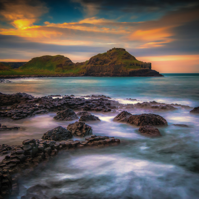 "Giants Causeway Dawn" by Andrew Gray Photography - £20.00 "Giants Causeway Dawn" stock image