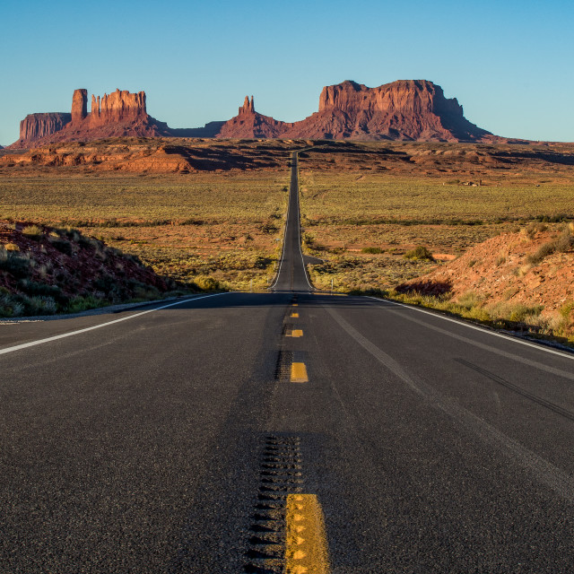 "Highway 163 / Forest Gump Point" stock image