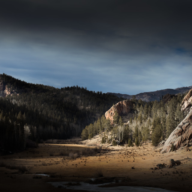 "Rocky Mountain Valley" stock image
