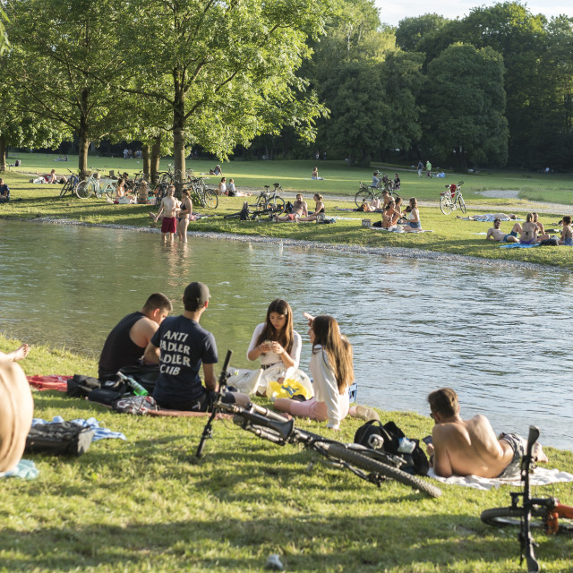 "English Garden Park" stock image