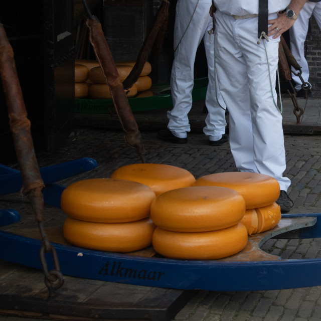 "Dutch Cheese market in of City Alkmaar" by frederik enneman - £20.00 "Dutch Cheese market in of City Alkmaar" stock image