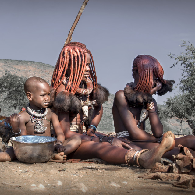 "Himba portrait" stock image