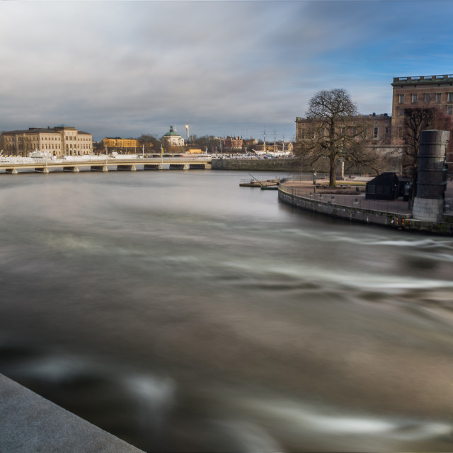 "The river of Stockholm" stock image