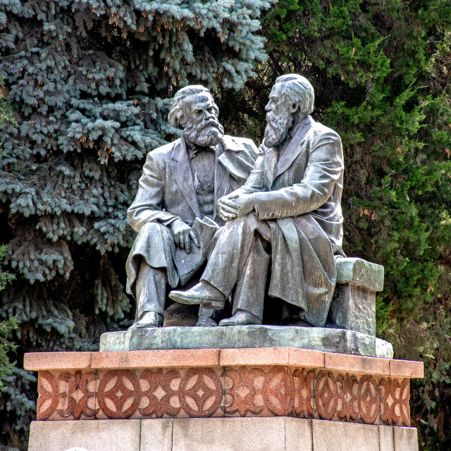 Chatting Statues Karl Marx And Friedrich Engels License Download Or Print For 12 00 Photos Picfair