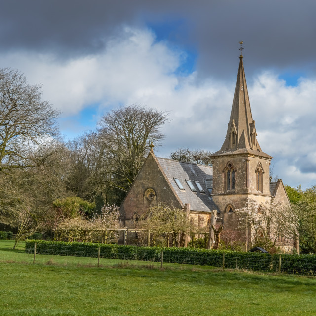 "A Village Church In Somerset, England" stock image