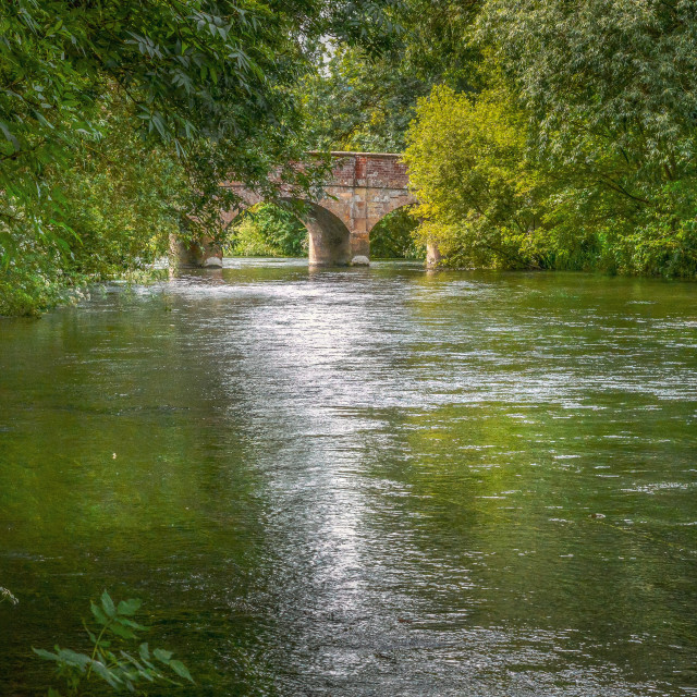 "River Wylye, Wiltshire" stock image