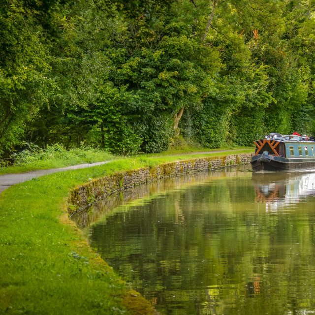 "Barge On The Kennet & Avon Canal" stock image