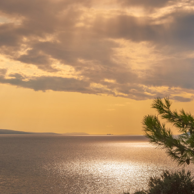 "The Glistening Adriatic Sea, Croatia" stock image