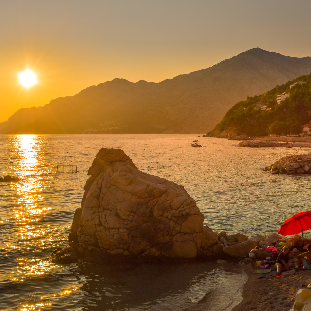 "Sunset In Croatia" stock image