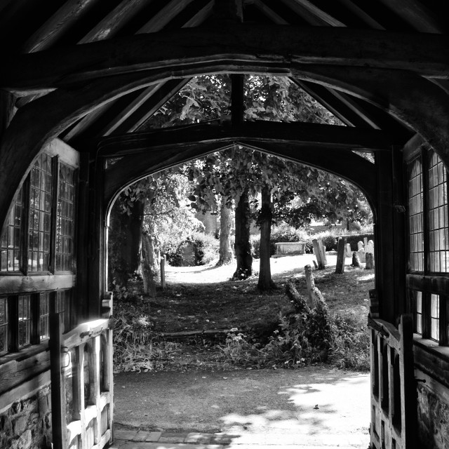 "Church entrance," stock image