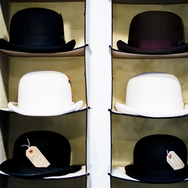 "Bowler Hats" stock image