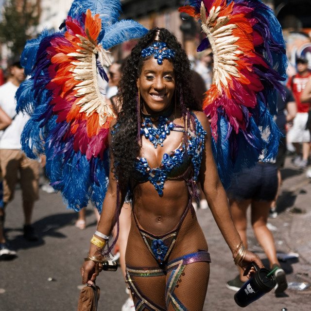 "Dancer #1 - Notting Hill Carnival" stock image