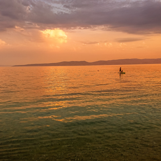 "A Beautiful Sunset In Dorset, England" stock image