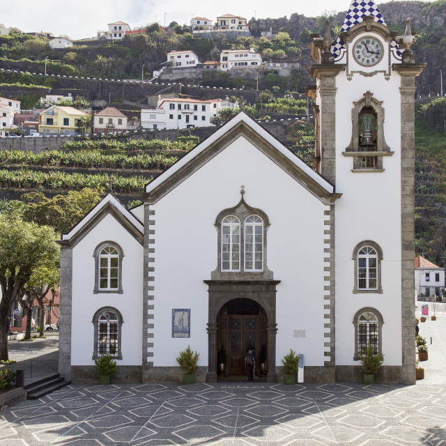 "Saint Benedict Church in Ribeira Brava on Madeira island" stock image
