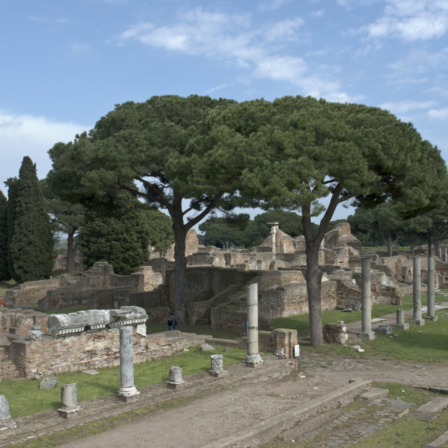 "Ostia Antica, Caseggiato dei Triclini" stock image