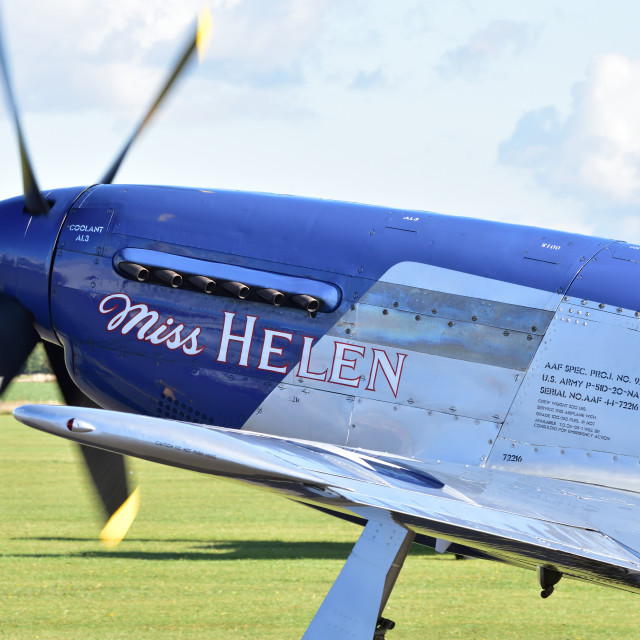 "P51-D Mustang "Miss Helen"" stock image