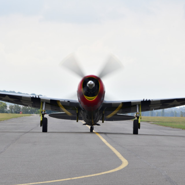 "P-47D Republic Thunderbolt "Nellie B"" stock image